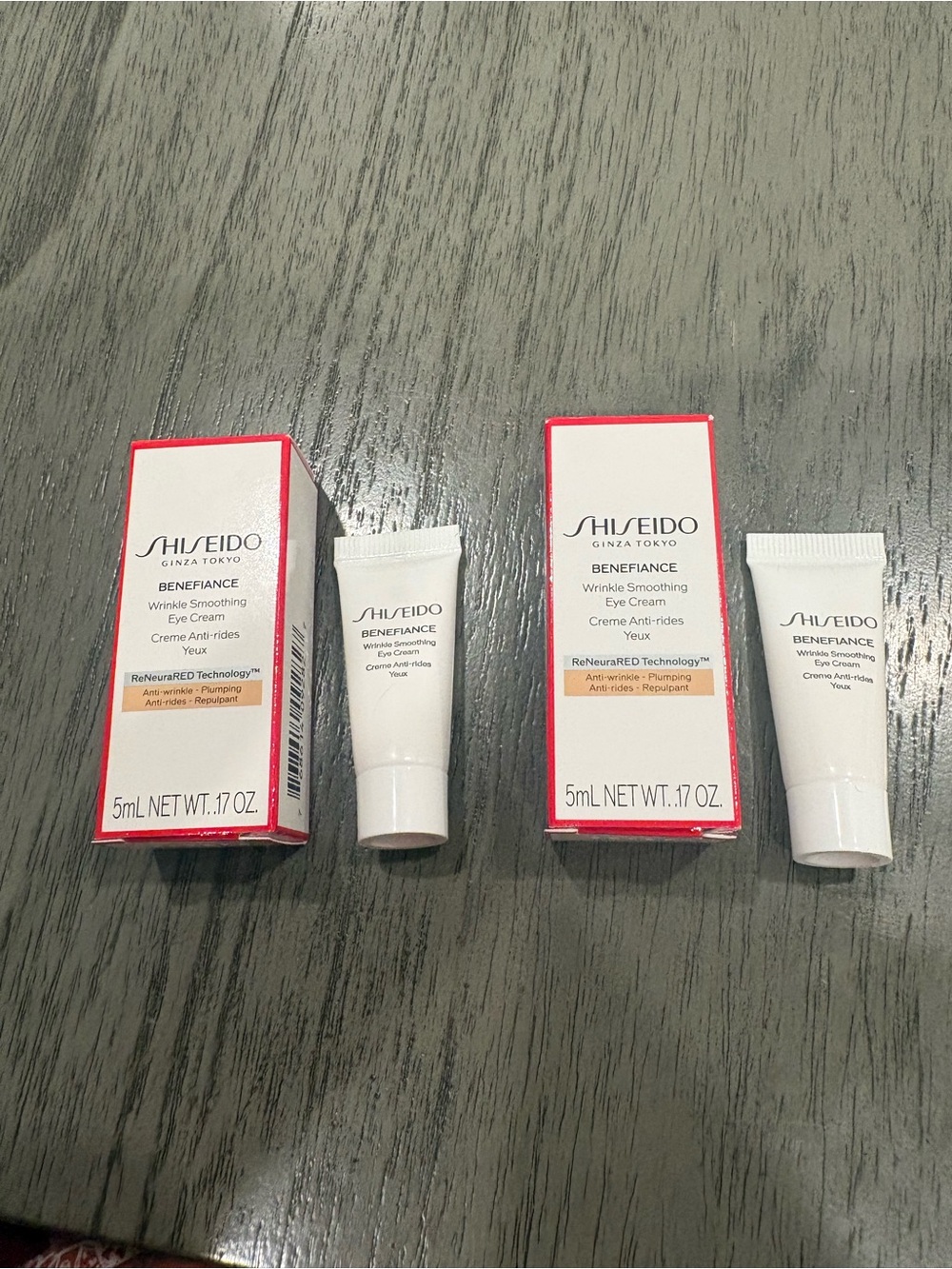* New Shiseido Benefiance Wrinkle smoothing Eye Cream bundle 5ml x 2